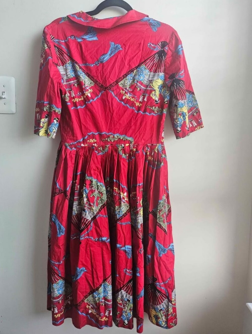 Trashy Diva Red Fans Virginia Shirtwaist Dress - Picture 2 of 2